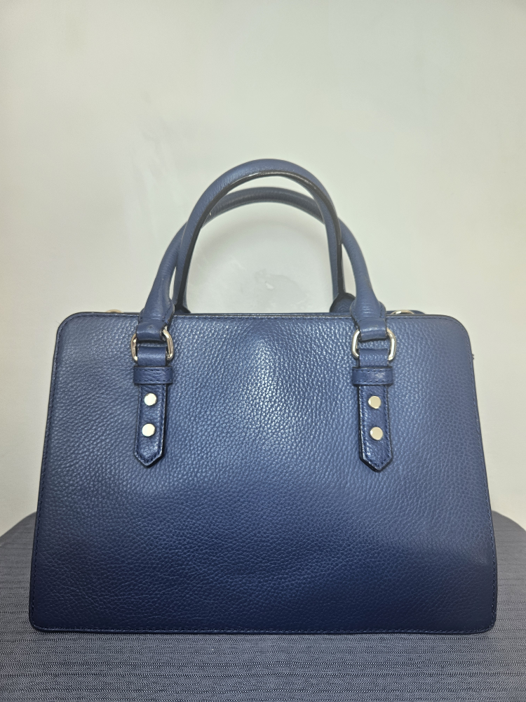 Kate Spade Navy Blue Leather Satchel - photo 4