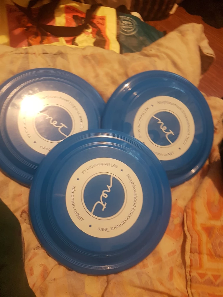 Blue Neighbourhood Empowerment Team Frisbee