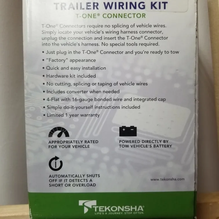 Tekonsha 118592 T-One Trailer Wiring Kit for Lexus ES 350/300h image indicator(3)