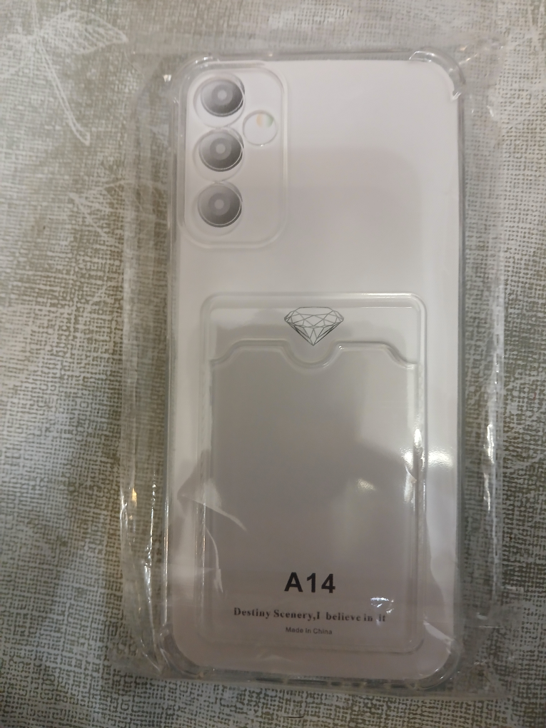 🥕Clear case cover for Samsung A14 - with card slot - BNNU🥕