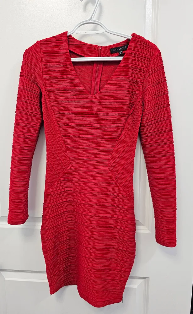 Dynamite Red Dress - Size XS thumbnail