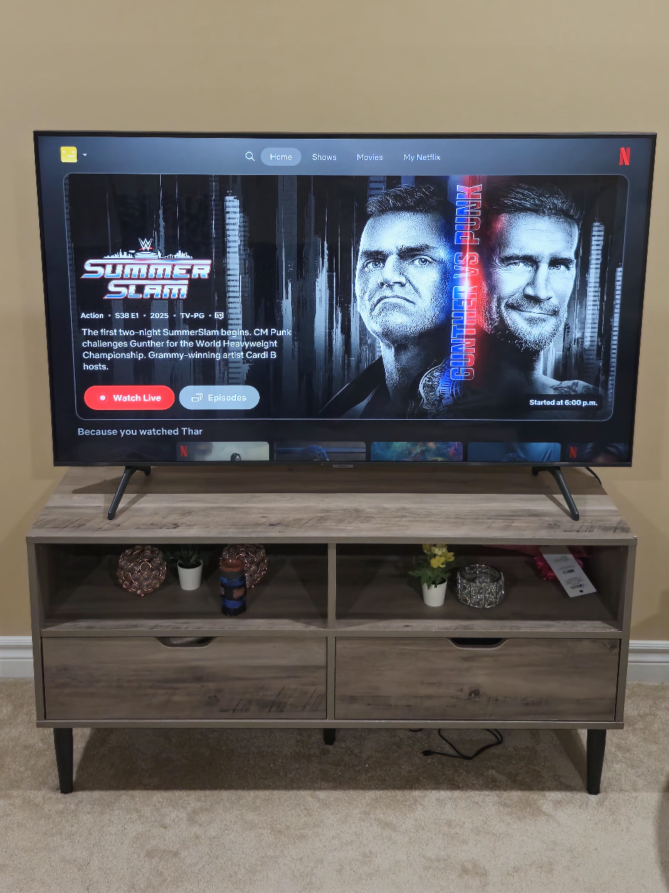 Samsung 55 Inch TV with TV stand