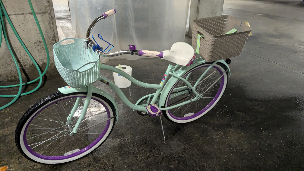 Mint Beach Cruiser Bike with Accessories