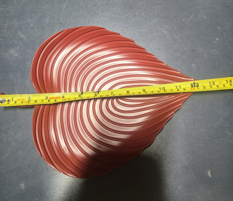 Red Leaf-Shaped Decorative Tray - photo 3