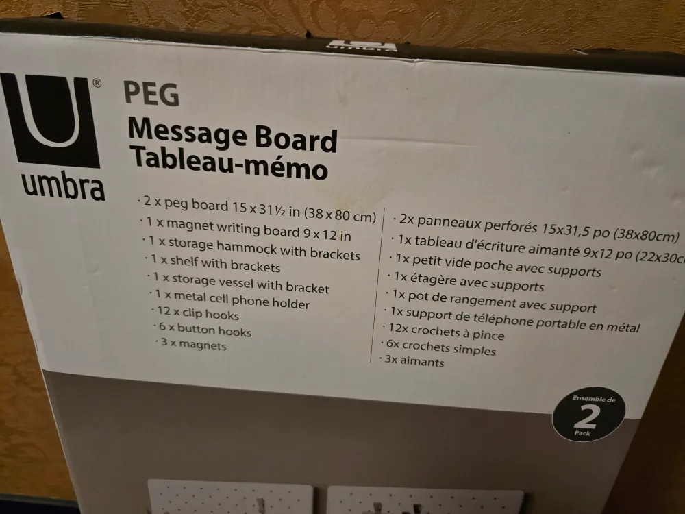 Umbra PEG Message Board - New in Box! image indicator(3)