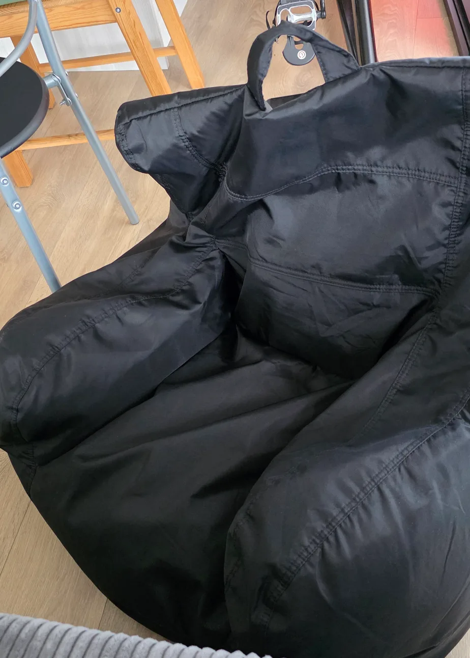 Black Beanbag Chair image indicator(3)