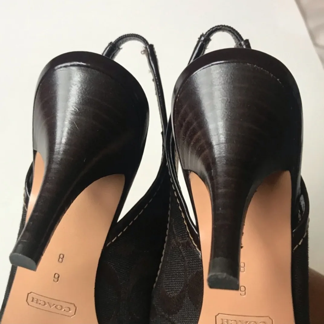 Coach Slingback Heels Size 6 image indicator(3)