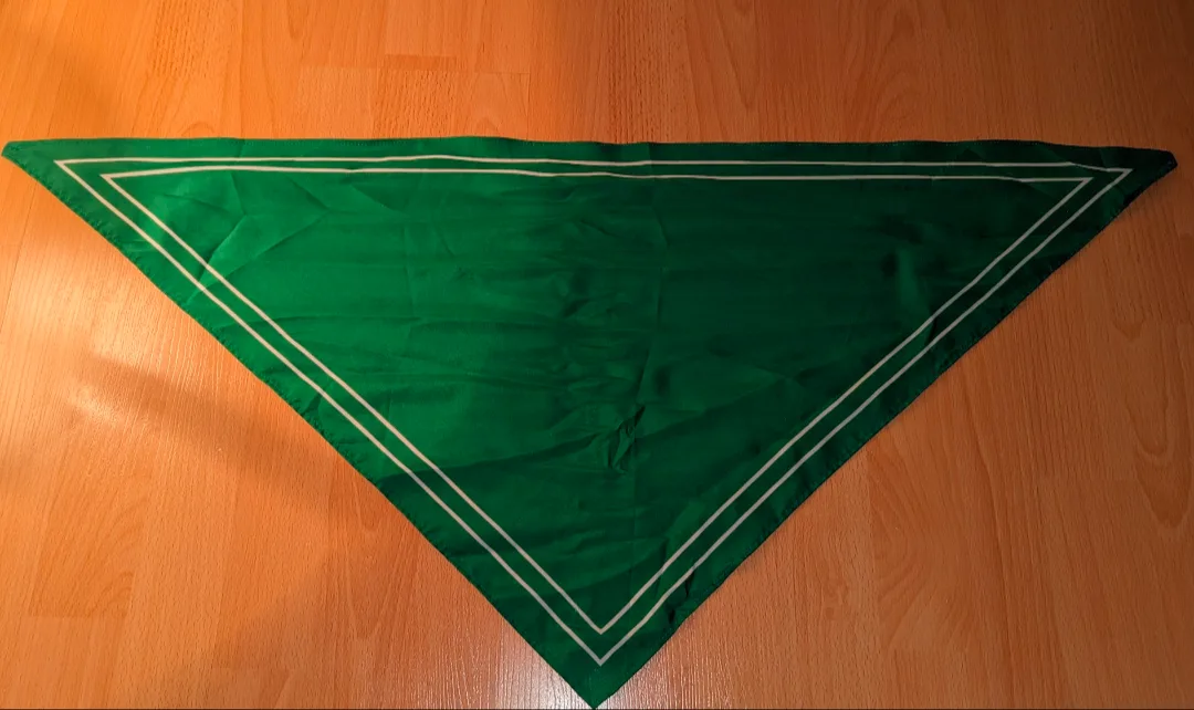 Green Bandana with White Trim thumbnail