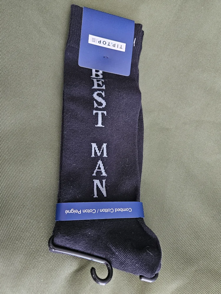 Tip Top Best Man and groom Socks - New! thumbnail