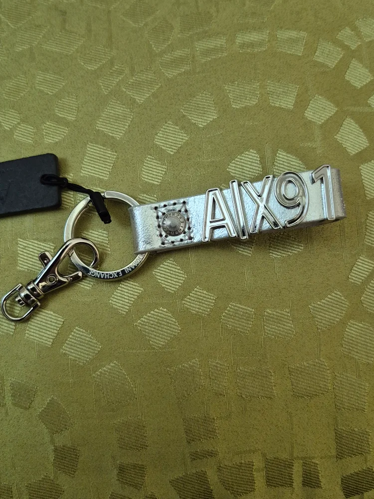 Armani Exchange AX91 Silver Keychain thumbnail