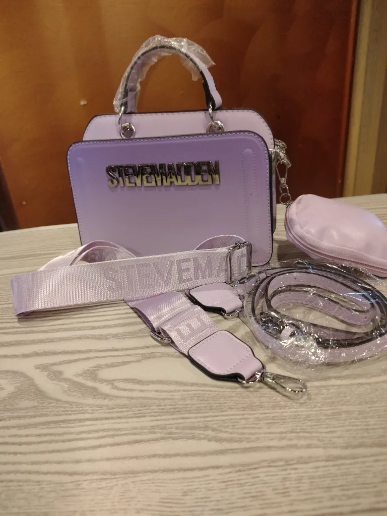 Steve Madden Lilac Satchel Bag thumbnail
