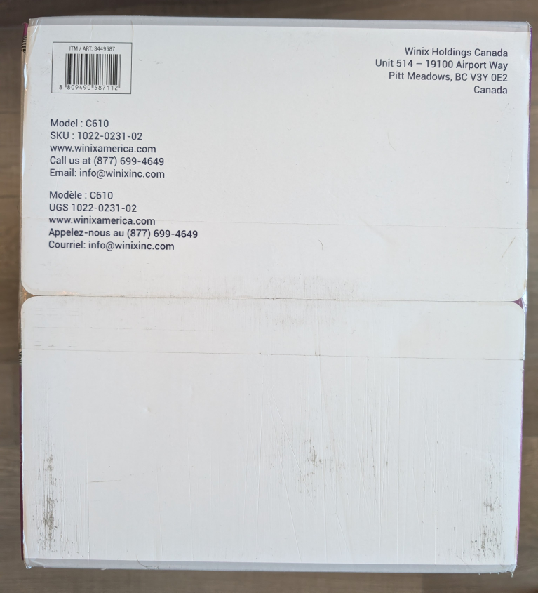 Winix Smart HEPA Air Purifier-Unopened-C610 - photo 4