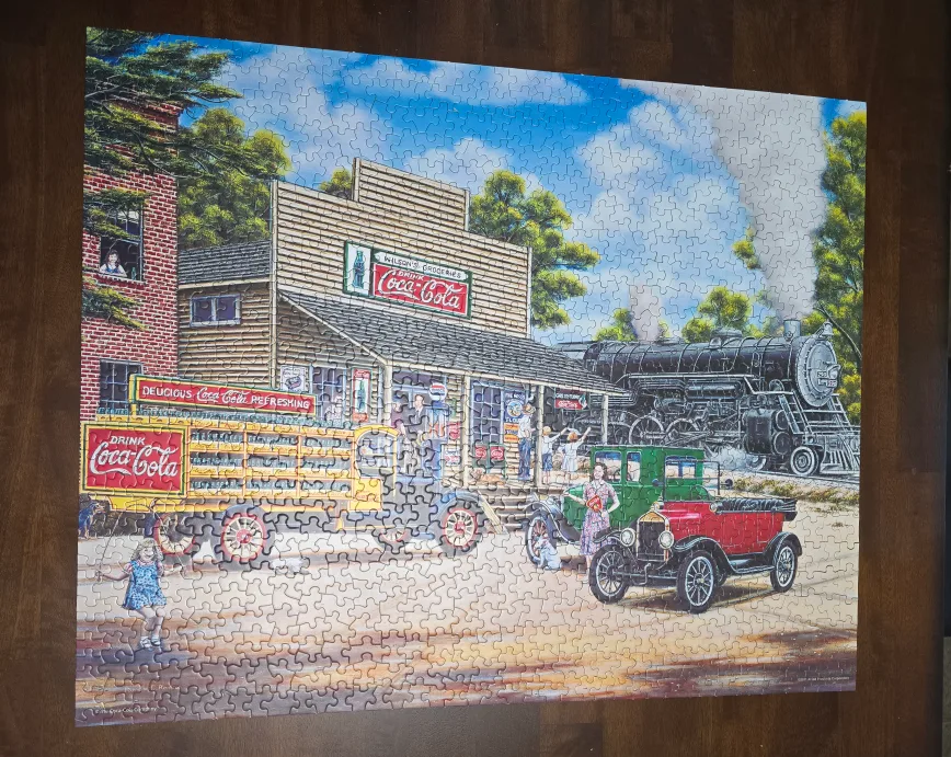 Collectors- Coca-Cola All Aboard 1000-Piece Puzzle thumbnail
