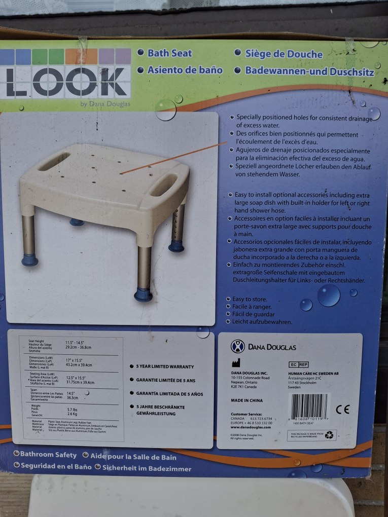 Dana Douglas LOOK Bath Seat