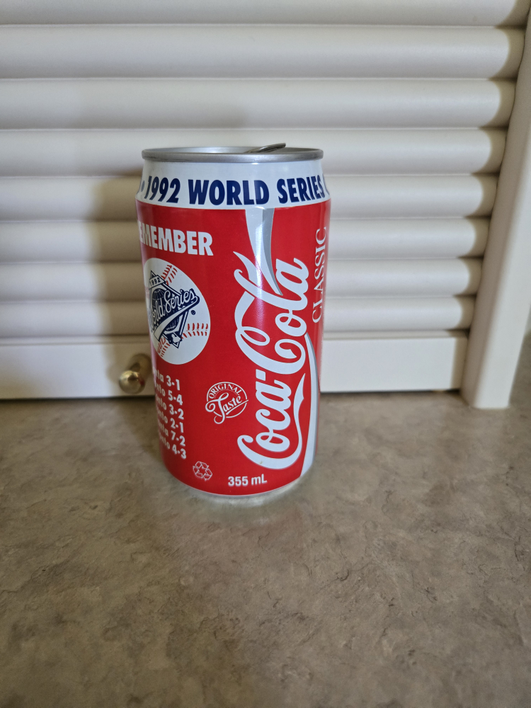 Coca-Cola 1992 Blue Jays World Series Can - photo 2