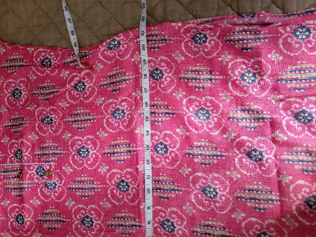 Pink Printed Kurti - Size M image indicator(4)