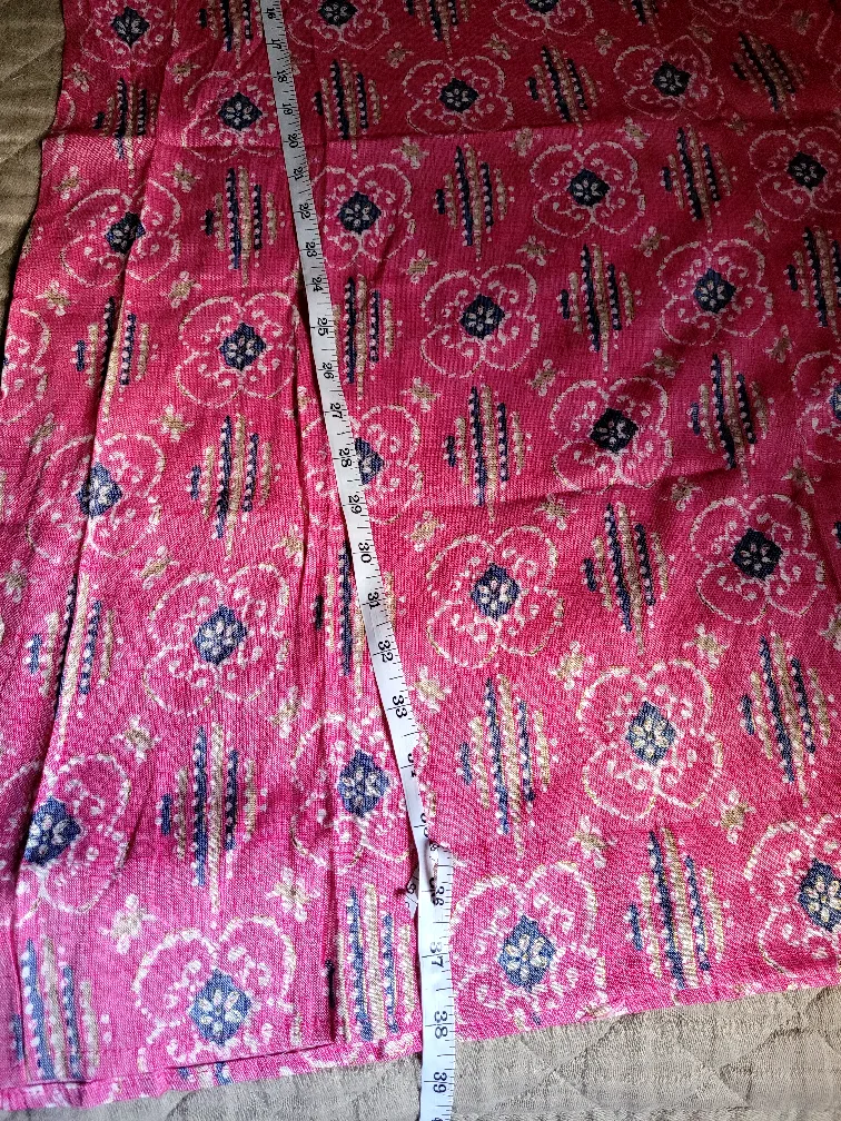 Pink Printed Kurti - Size M image indicator(5)