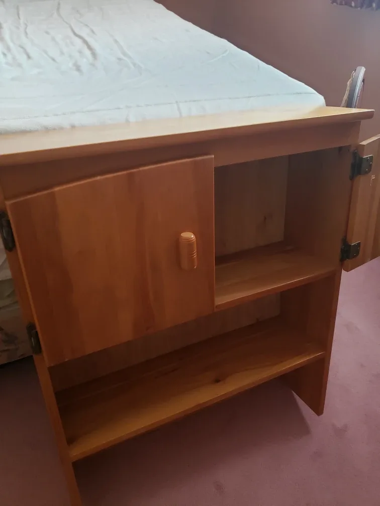 Wooden Bedside Cabinet with Storage with bonus gift image indicator(5)