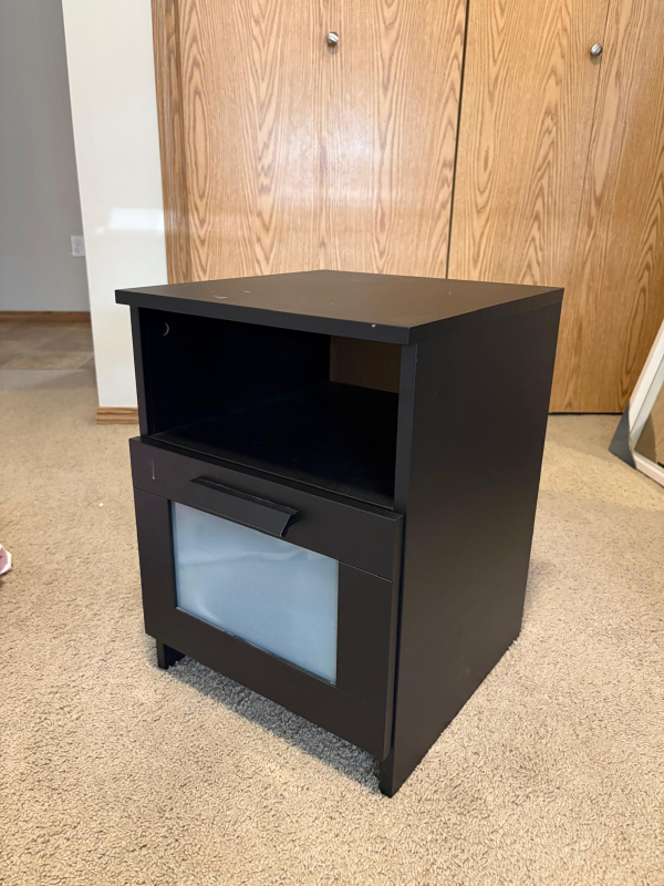 Bedside Table Nightstand with Storage - photo 4