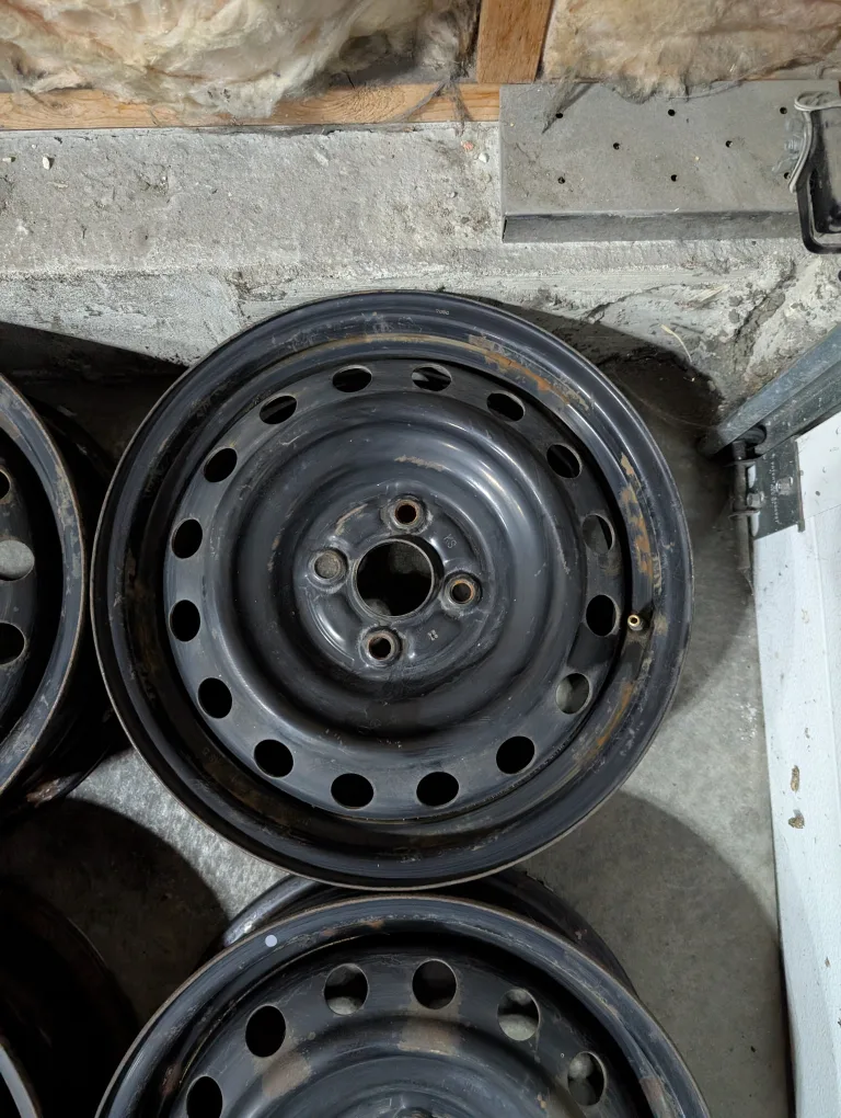 (4)-15 Inch Steel Rims 4x100 Off Toyota image indicator(4)