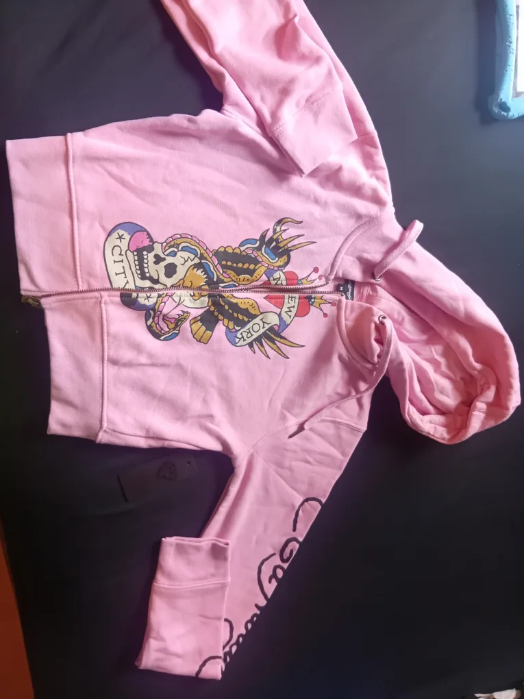 Ed Hardy Pink Hoodie image indicator(2)