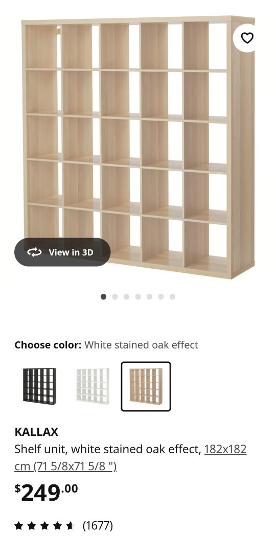 IKEA Kallax bookshelf