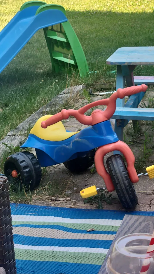 Kids Tricycle - Blue & Yellow thumbnail