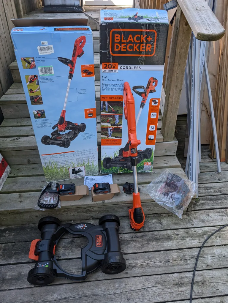 Used, Like New Black & Decker Cordless Lawnmower/Trimmer image indicator(2)