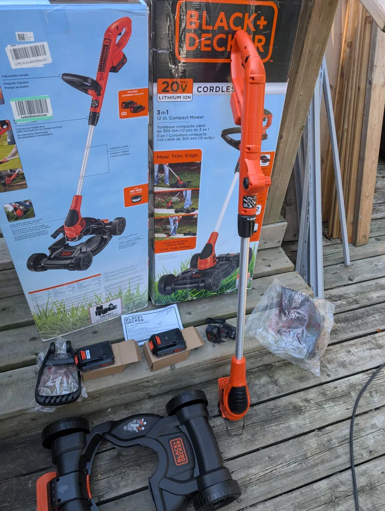 Used, Like New Black & Decker Cordless Lawnmower/Trimmer image indicator(5)