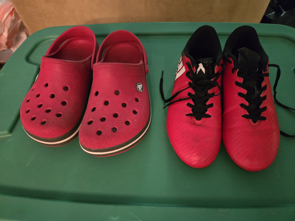 Crocs & Adidas Soccer Cleats - Size 3 Youth