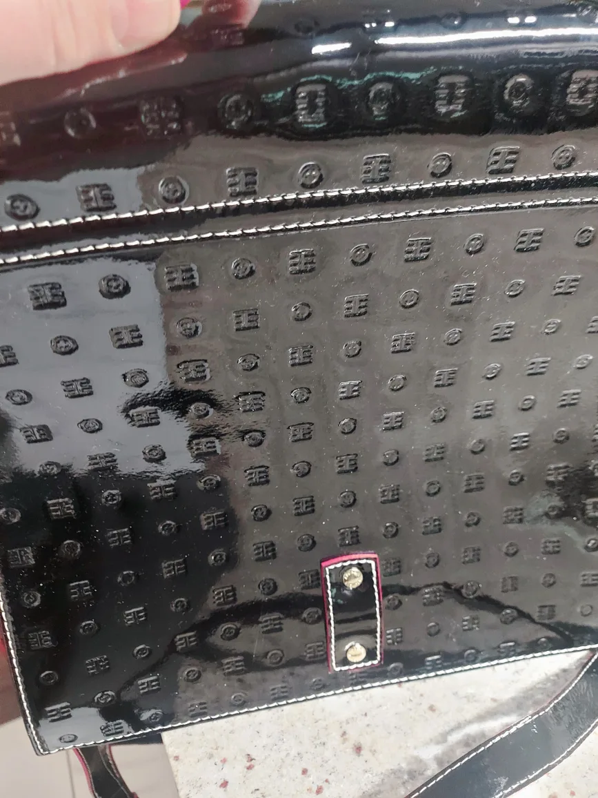 Arcadia Black Patent Leather Satchel image indicator(2)