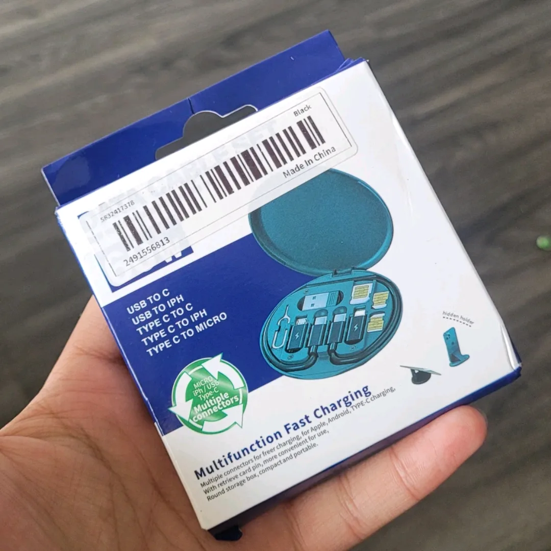 Multifunction Fast Charging Cable Kit(brand new) image indicator(2)