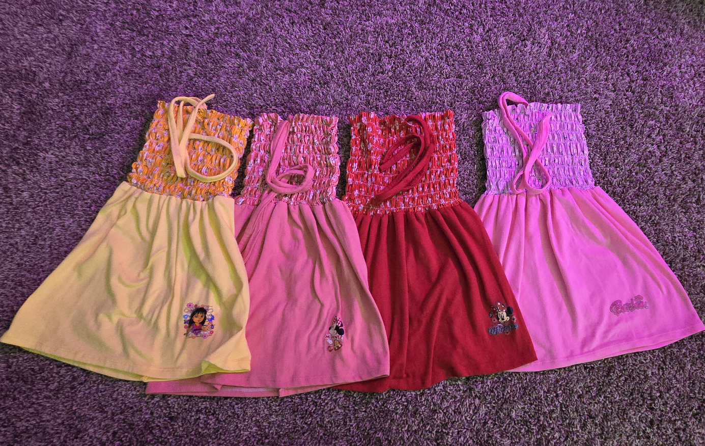 Kids Character Dresses - Dora, Minnie, Barbie