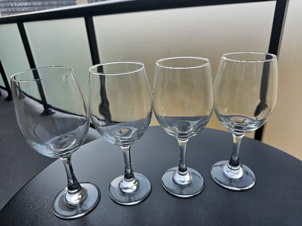 Wine Glasses with Thick Stems, Set of 4 🧡 thumbnail