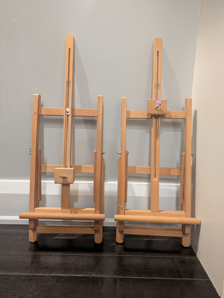 Two Wooden Easels