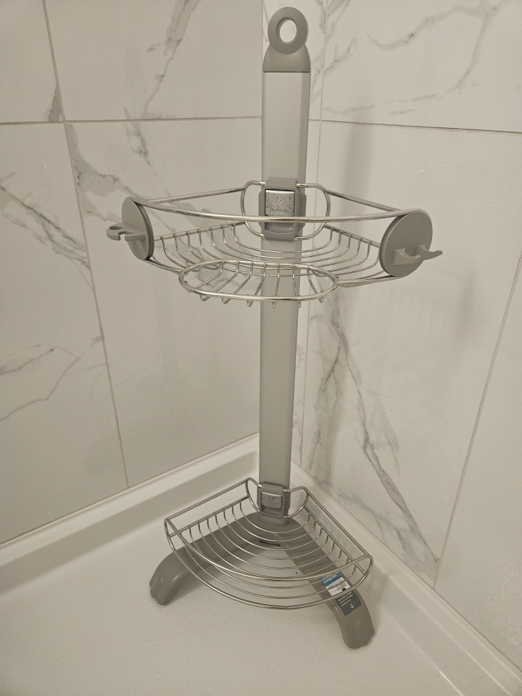 Adjustable Tension Corner Shower Caddy
