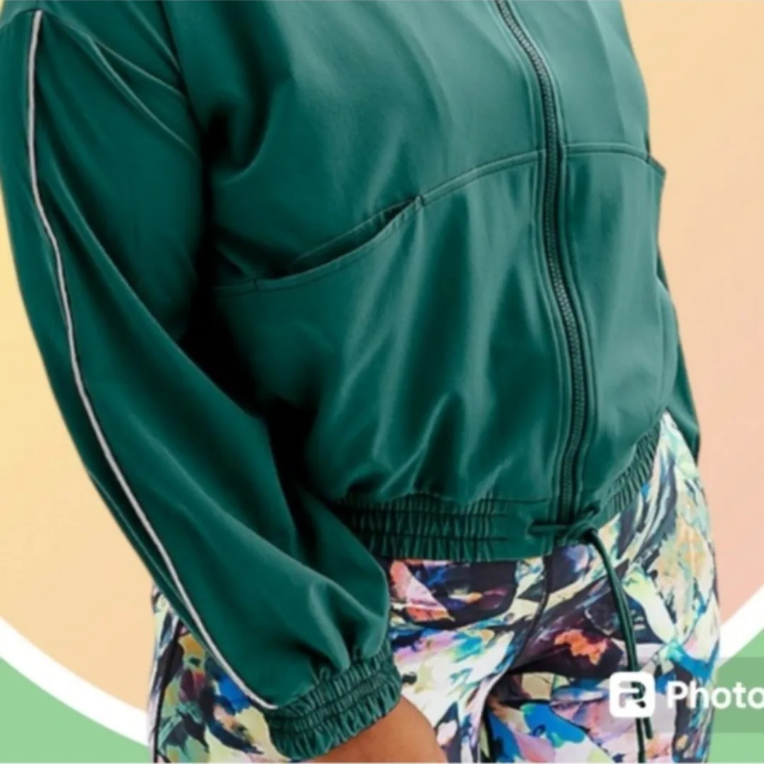 NWT Bomber Windbreaker Jacket w Pockets 2X & 3X Have 4 Colors image indicator(5)