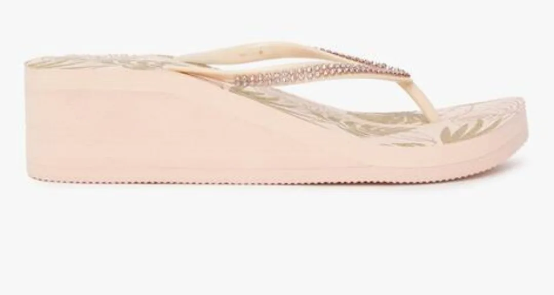 New Pink Wedge Flip Flops image indicator(4)