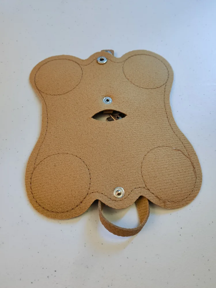 Brown imitate Leather Eyeglass Case image indicator(2)