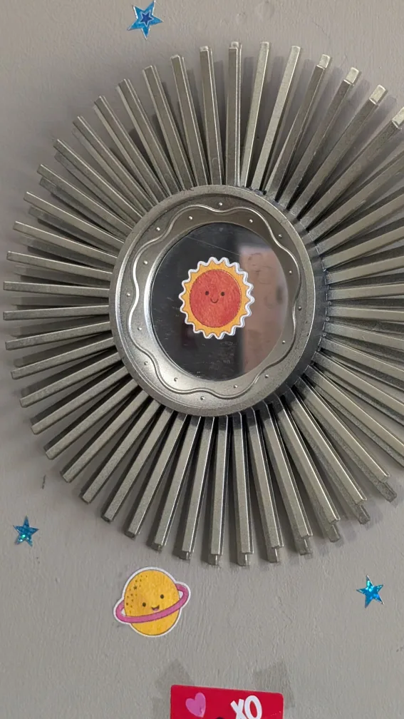 Silver Sunburst Wall Mirror thumbnail