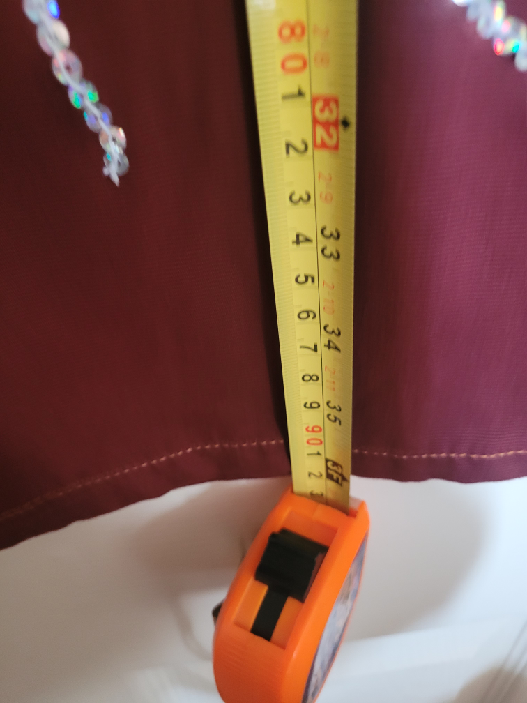Burgundy Maxi jean Skirt - photo 2