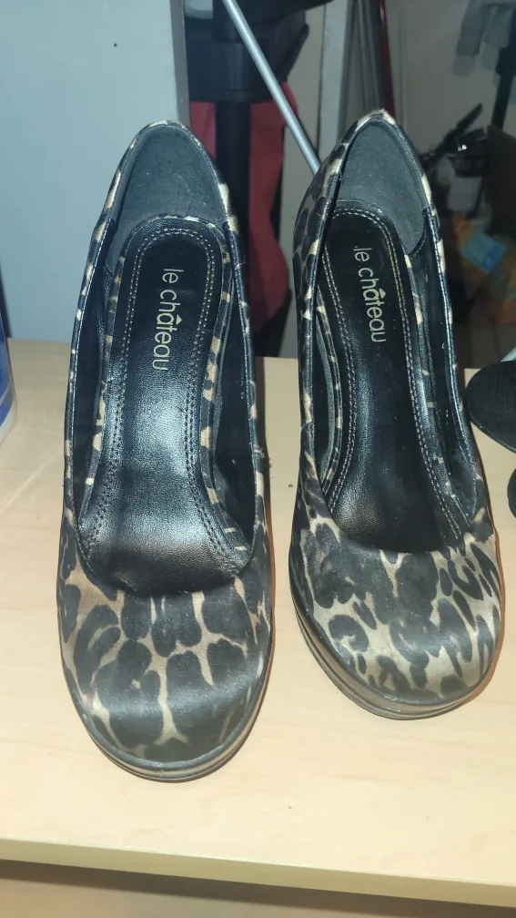 Le Chateau Leopard Print Heels thumbnail