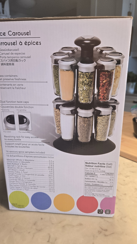 Trudeau Spice Carousel with 16 Bottles - photo 3