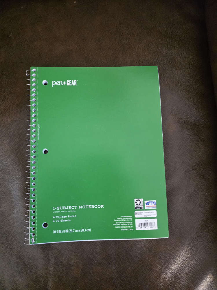 pen+GEAR 1-Subject College Ruled Notebook