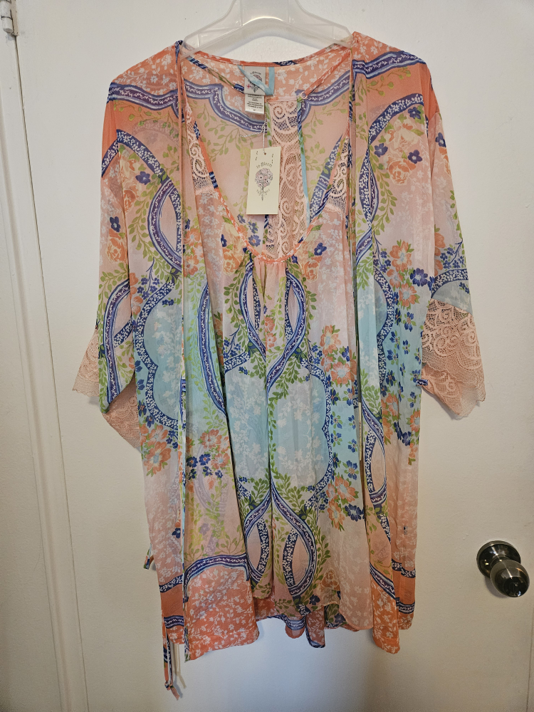In Bloom by Jonquil Kimono and Chemise - Floral