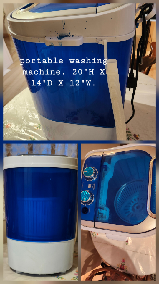 Portable Washing Machine - 20"H x 14"D x 12"W