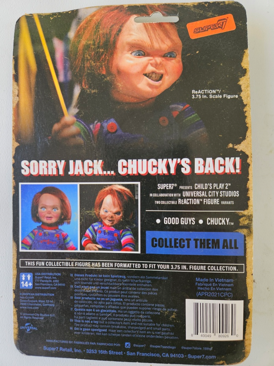 Super7 Child's Play 2 Chucky Action Figure - photo 3