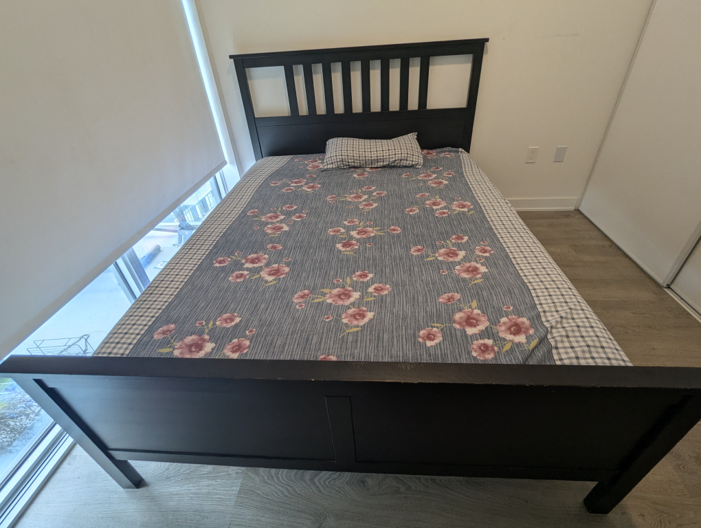 IKEA Hemnes Quees Size Bed Frame - Dark Brown - photo 3