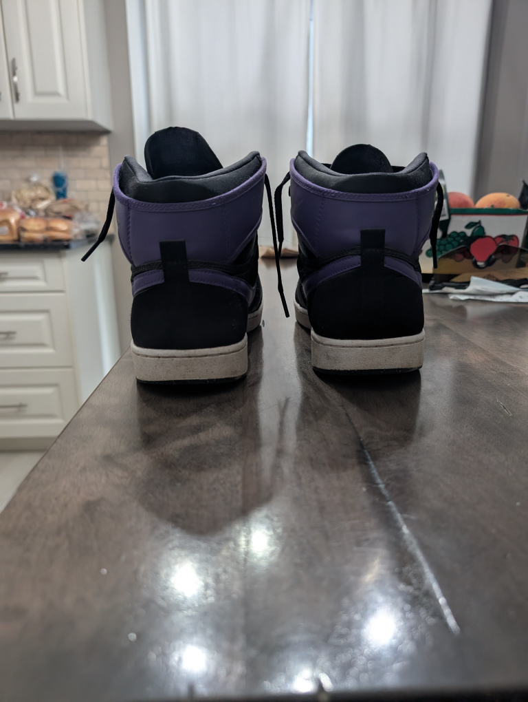 Nike Air Jordan 1 High Black/Purple - photo 3