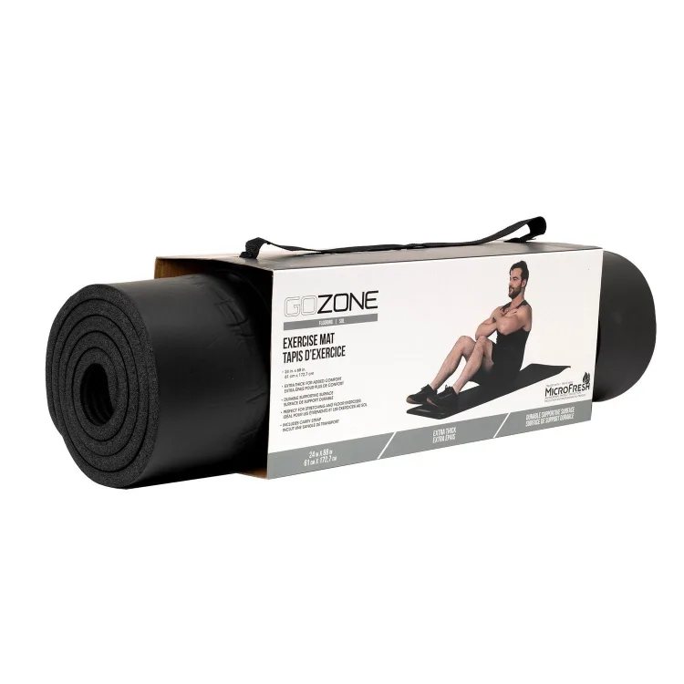 GoZone Fitness Mat with Carry Strap, With MicroFresh Technology thumbnail